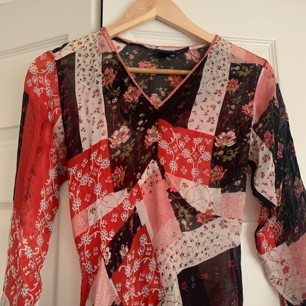 Y2K floral blouse - Picture 5 of 7